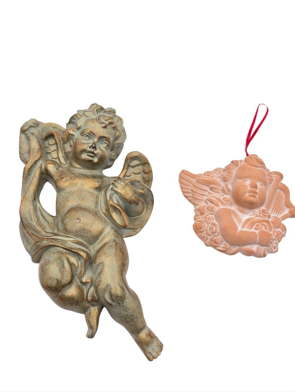 Set Of Vintage Cherub Wall Decor